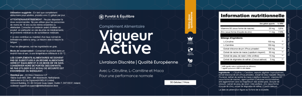 Vigueur Active Avis | Boostez Votre Testost&eacute;rone, Votre Libido et Votre  Vitalit&eacute; Naturellement